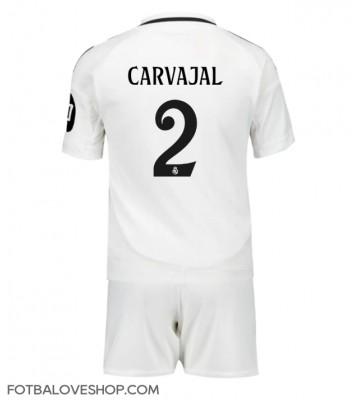 Real Madrid Daniel Carvajal #2 Dětské Domácí Dres 2024-25 Krátký Rukáv (+ trenýrky)